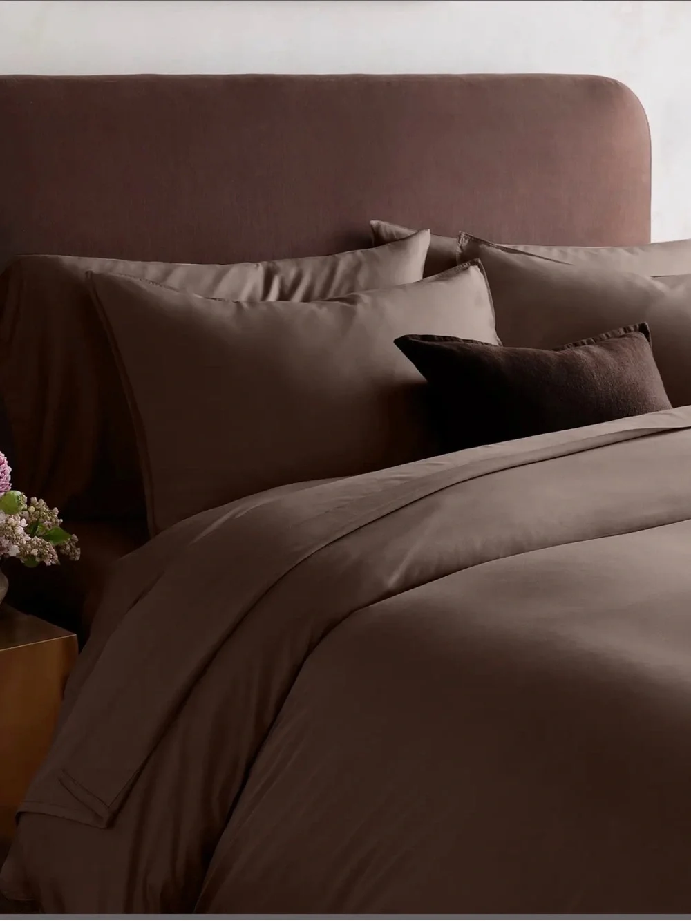 Quince Bamboo Duvet Cover Set -Full/Queen - Espresso